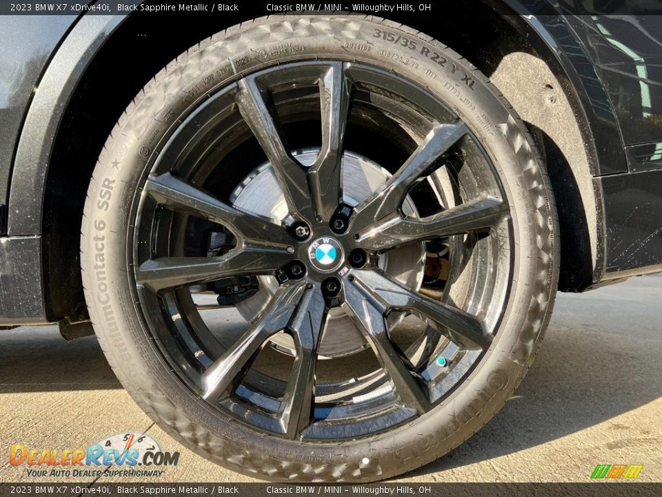 2023 BMW X7 xDrive40i Black Sapphire Metallic / Black Photo #2