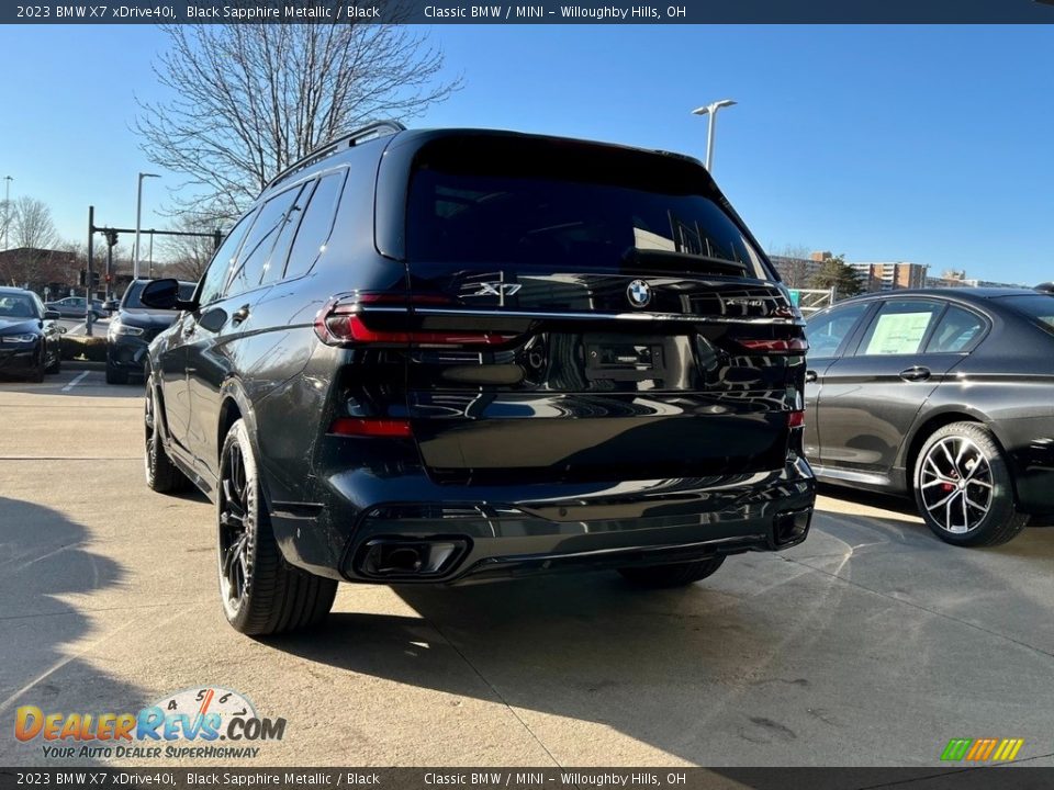 2023 BMW X7 xDrive40i Black Sapphire Metallic / Black Photo #3