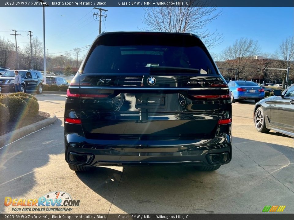 2023 BMW X7 xDrive40i Black Sapphire Metallic / Black Photo #4