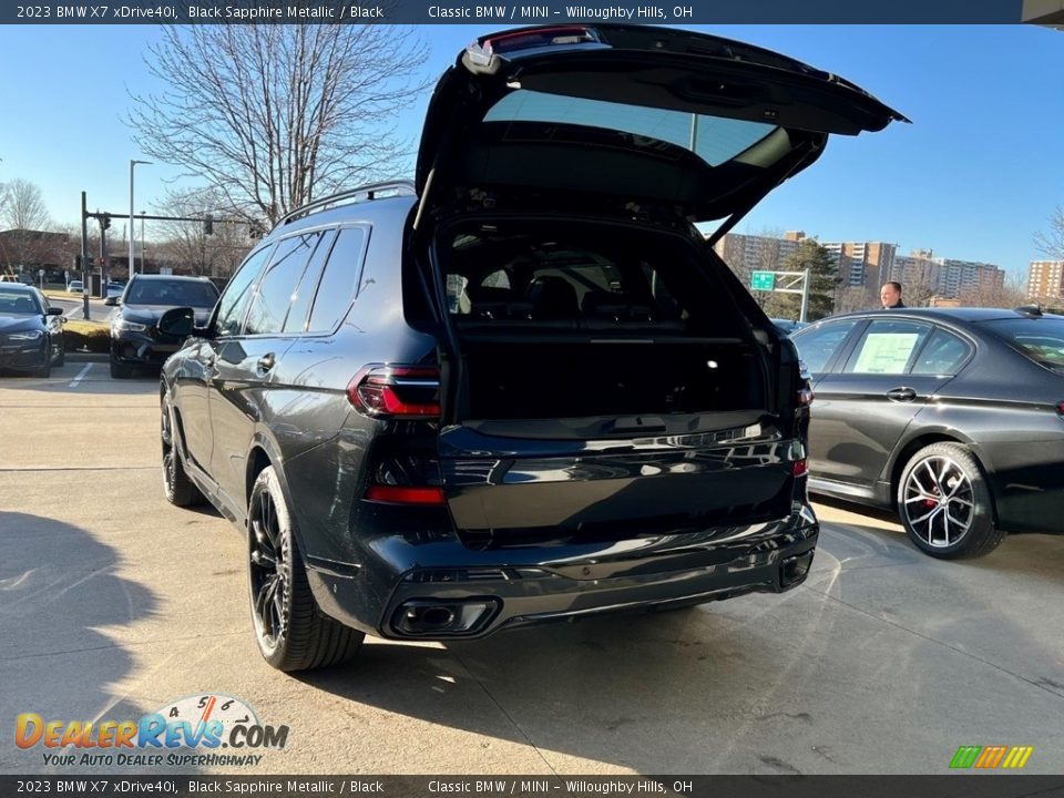 2023 BMW X7 xDrive40i Black Sapphire Metallic / Black Photo #6