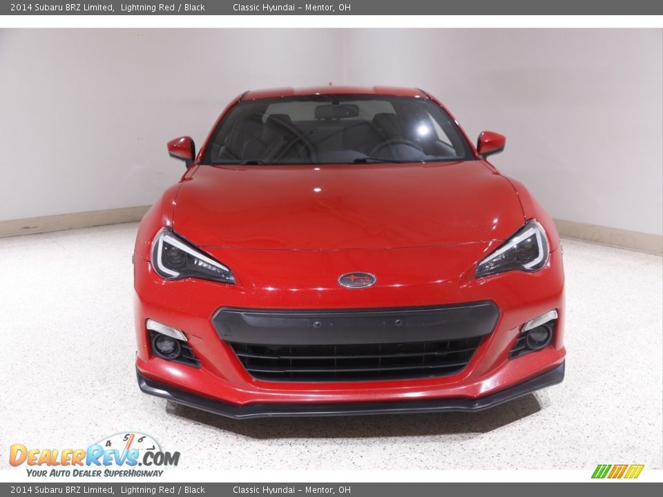 2014 Subaru BRZ Limited Lightning Red / Black Photo #2