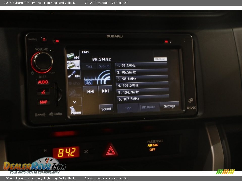 2014 Subaru BRZ Limited Lightning Red / Black Photo #10