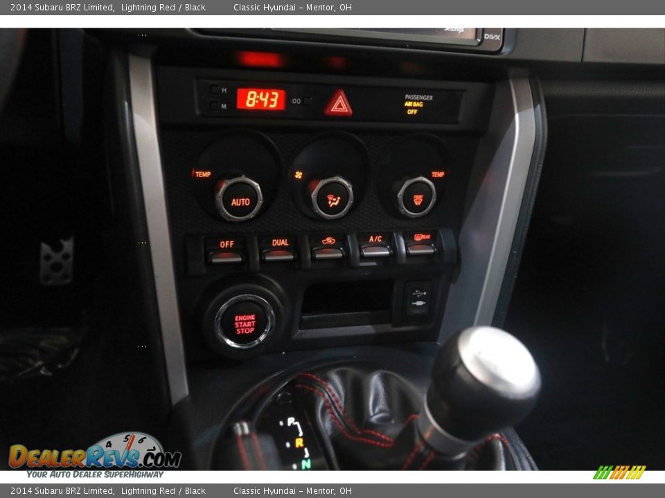 2014 Subaru BRZ Limited Lightning Red / Black Photo #12