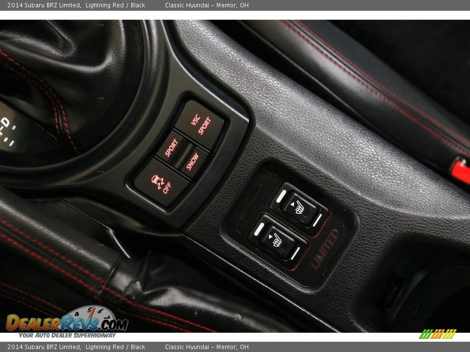2014 Subaru BRZ Limited Lightning Red / Black Photo #14