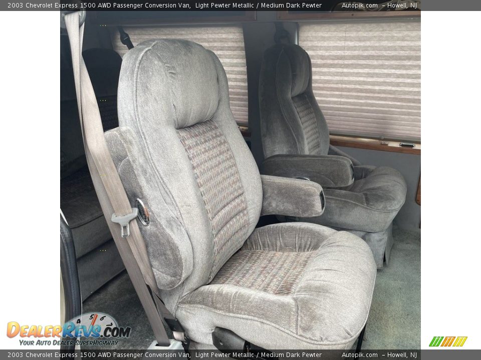 Rear Seat of 2003 Chevrolet Express 1500 AWD Passenger Conversion Van Photo #16