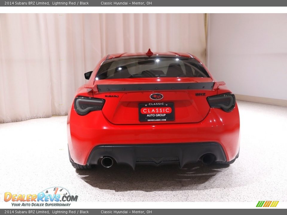 2014 Subaru BRZ Limited Lightning Red / Black Photo #18
