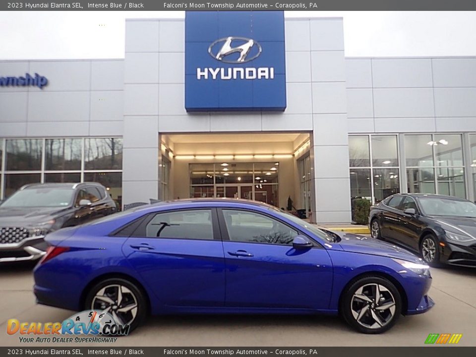 2023 Hyundai Elantra SEL Intense Blue / Black Photo #1