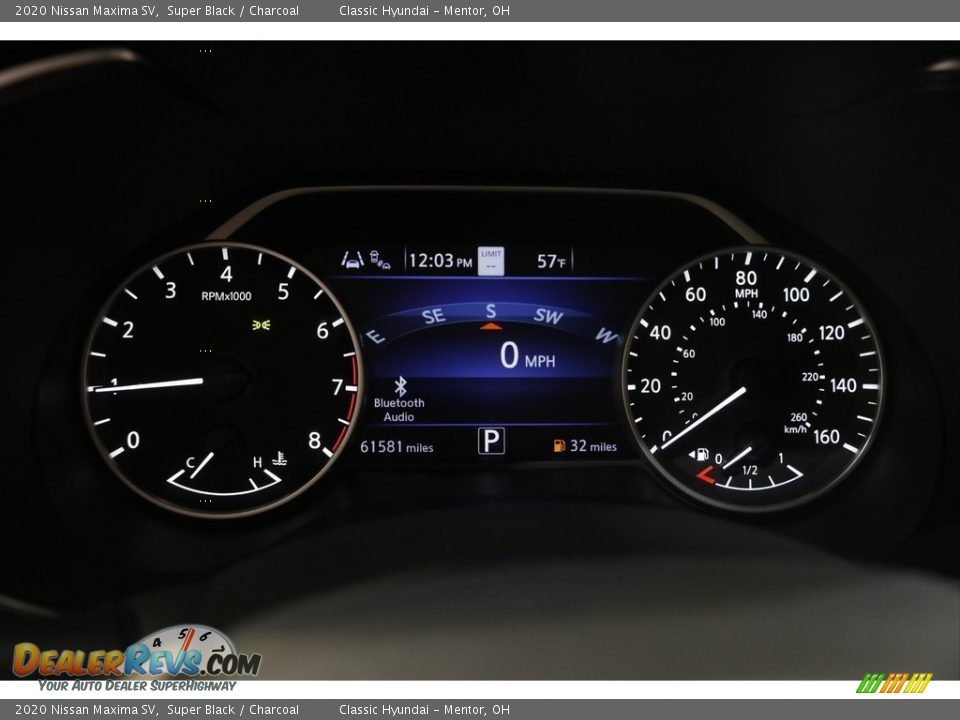 2020 Nissan Maxima SV Super Black / Charcoal Photo #8