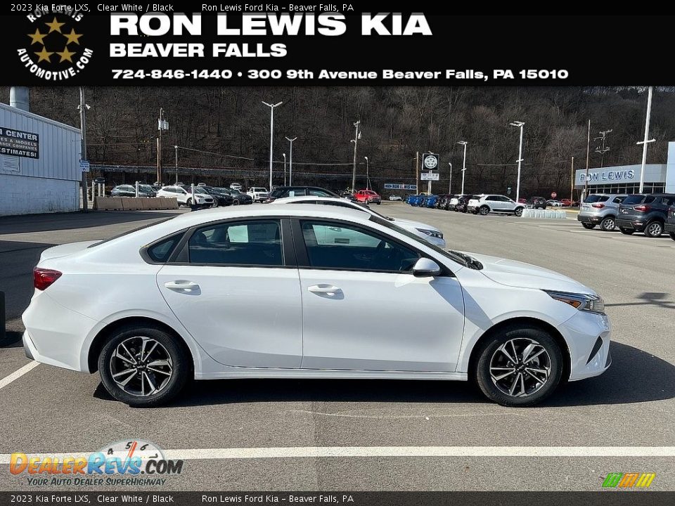 2023 Kia Forte LXS Clear White / Black Photo #1