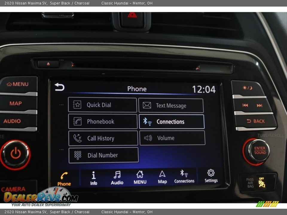 2020 Nissan Maxima SV Super Black / Charcoal Photo #11