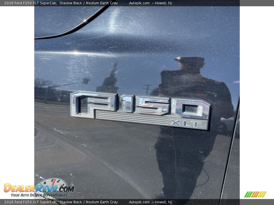 2016 Ford F150 XLT SuperCab Shadow Black / Medium Earth Gray Photo #9