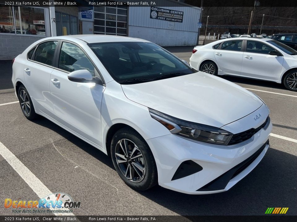 2023 Kia Forte LXS Clear White / Black Photo #2