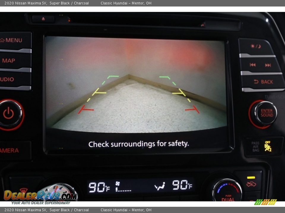 2020 Nissan Maxima SV Super Black / Charcoal Photo #13