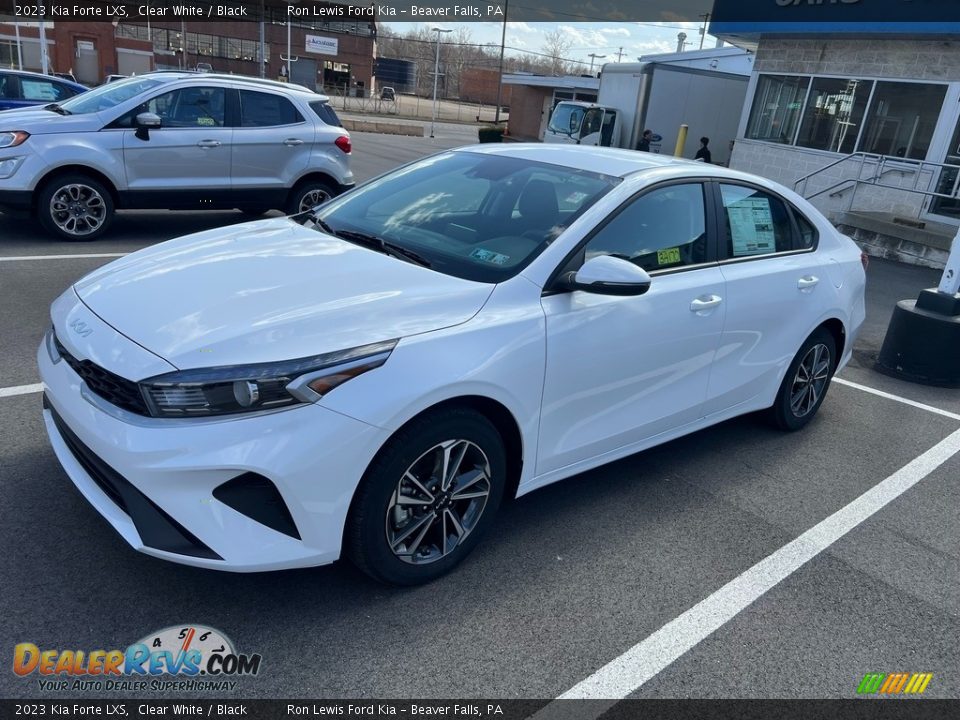 2023 Kia Forte LXS Clear White / Black Photo #4