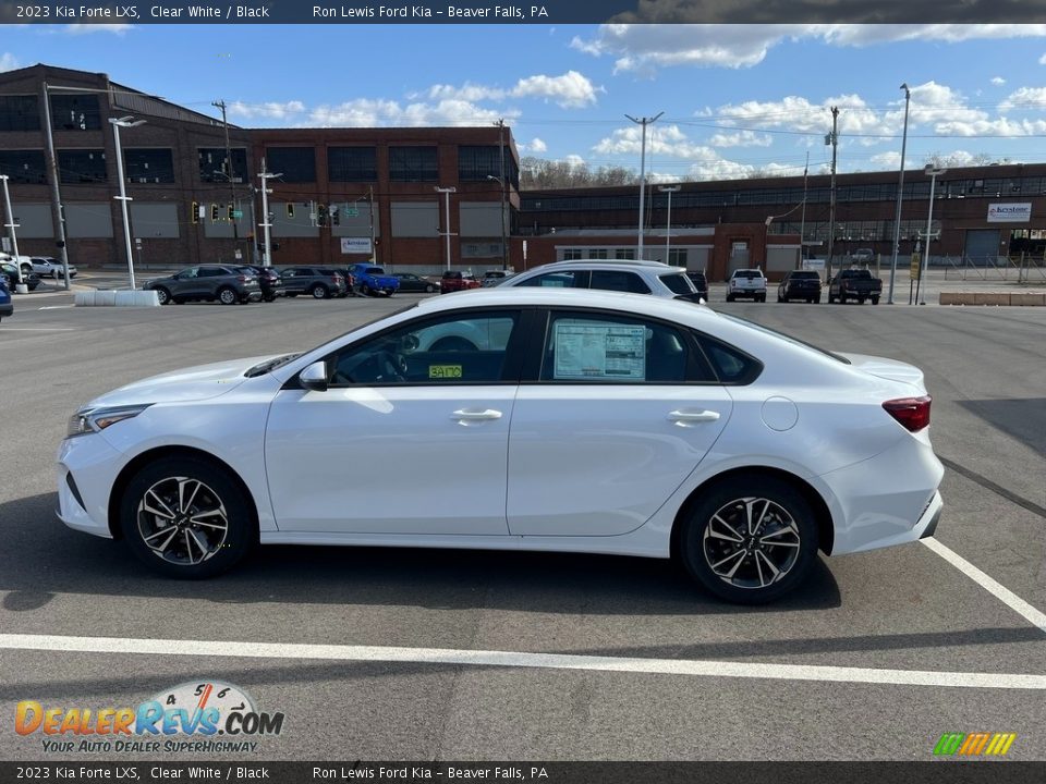 2023 Kia Forte LXS Clear White / Black Photo #5