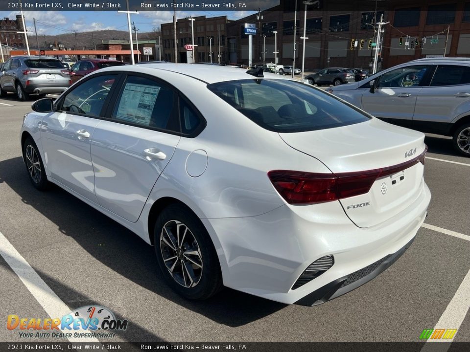 2023 Kia Forte LXS Clear White / Black Photo #6