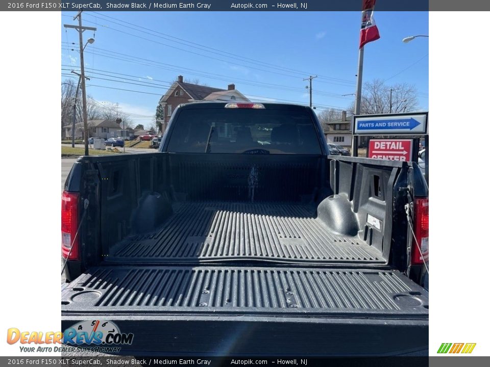 2016 Ford F150 XLT SuperCab Shadow Black / Medium Earth Gray Photo #19