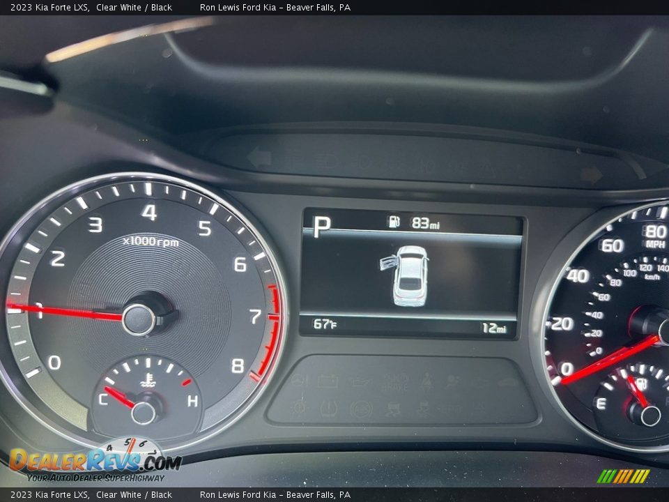 2023 Kia Forte LXS Clear White / Black Photo #16