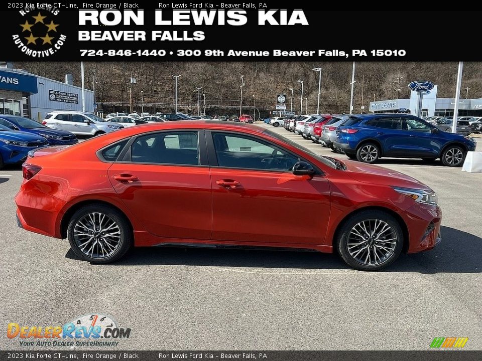 2023 Kia Forte GT-Line Fire Orange / Black Photo #1