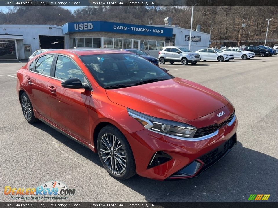 2023 Kia Forte GT-Line Fire Orange / Black Photo #2