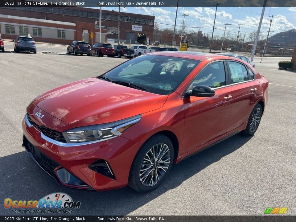 2023 Kia Forte GT-Line Fire Orange / Black Photo #4