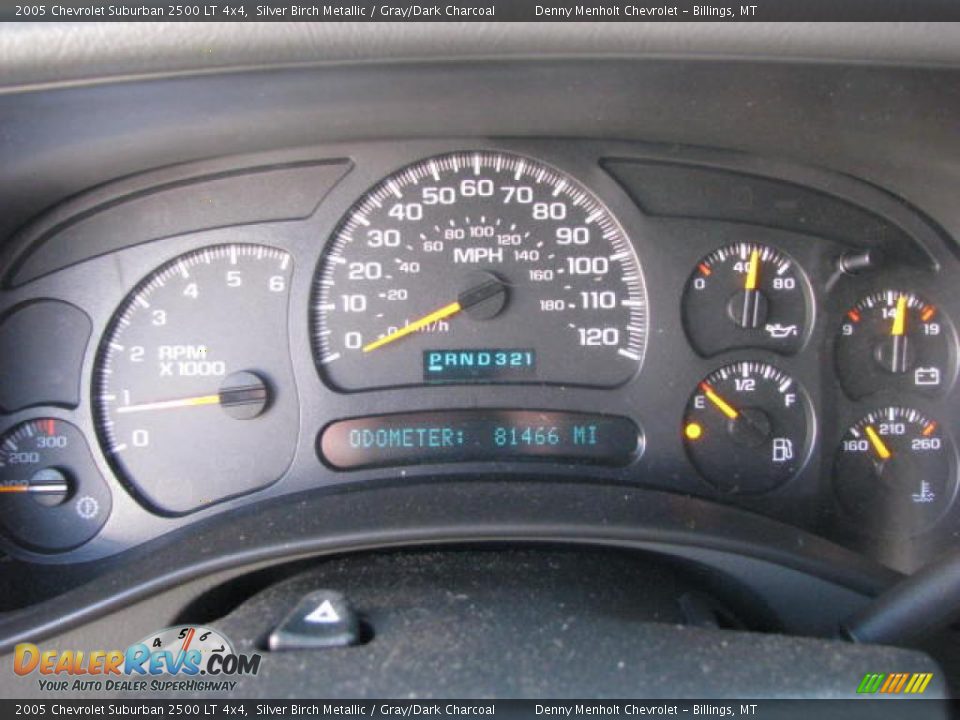 2005 Chevrolet Suburban 2500 LT 4x4 Silver Birch Metallic / Gray/Dark Charcoal Photo #12