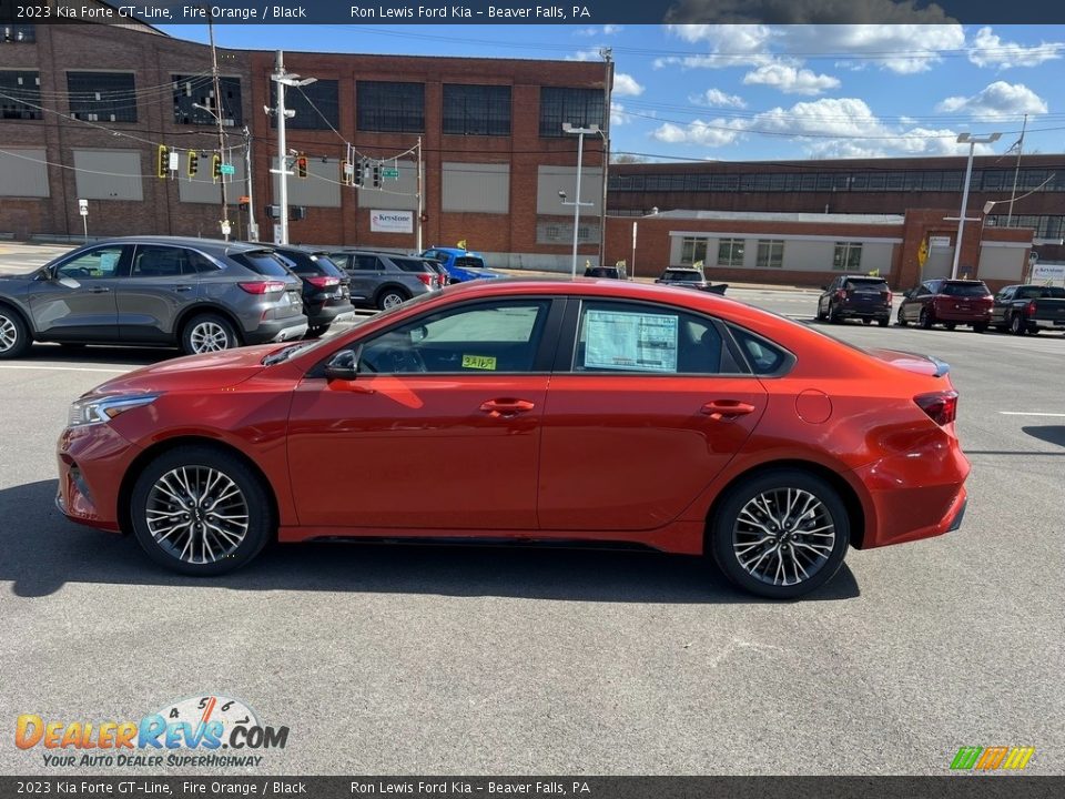 2023 Kia Forte GT-Line Fire Orange / Black Photo #5