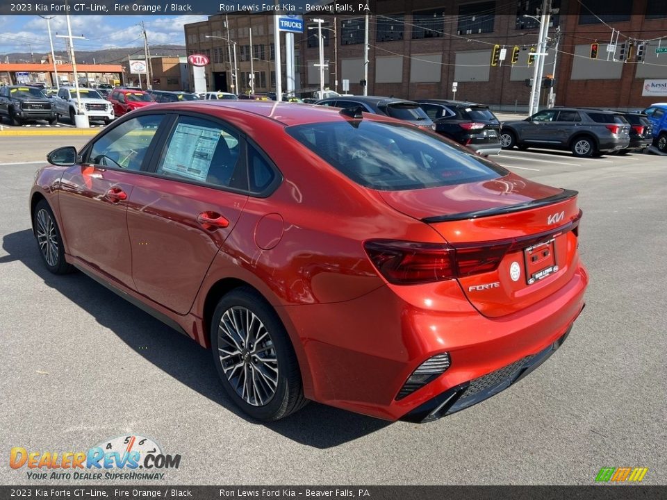 2023 Kia Forte GT-Line Fire Orange / Black Photo #6