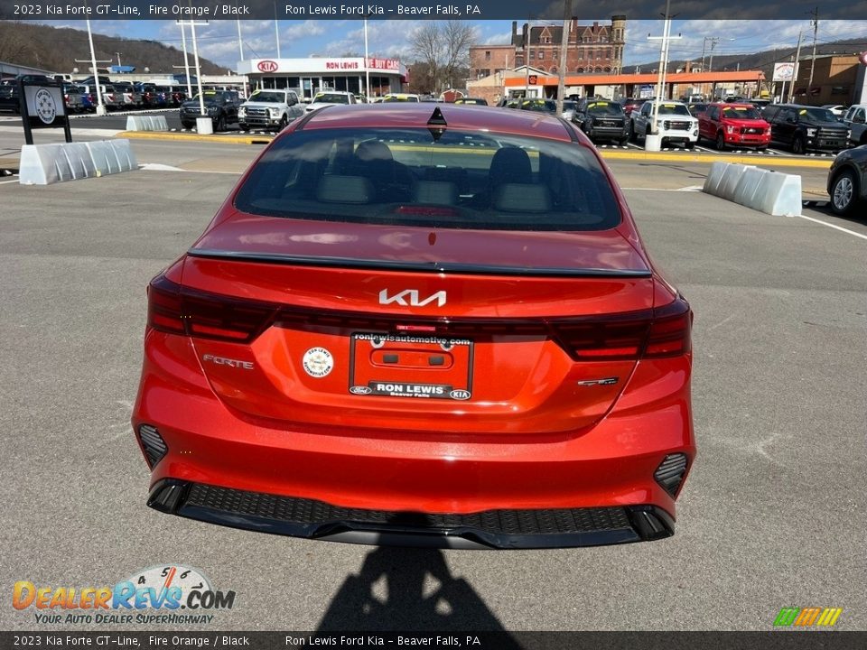 2023 Kia Forte GT-Line Fire Orange / Black Photo #7