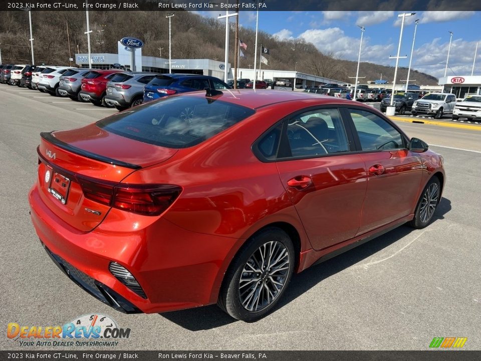 2023 Kia Forte GT-Line Fire Orange / Black Photo #8