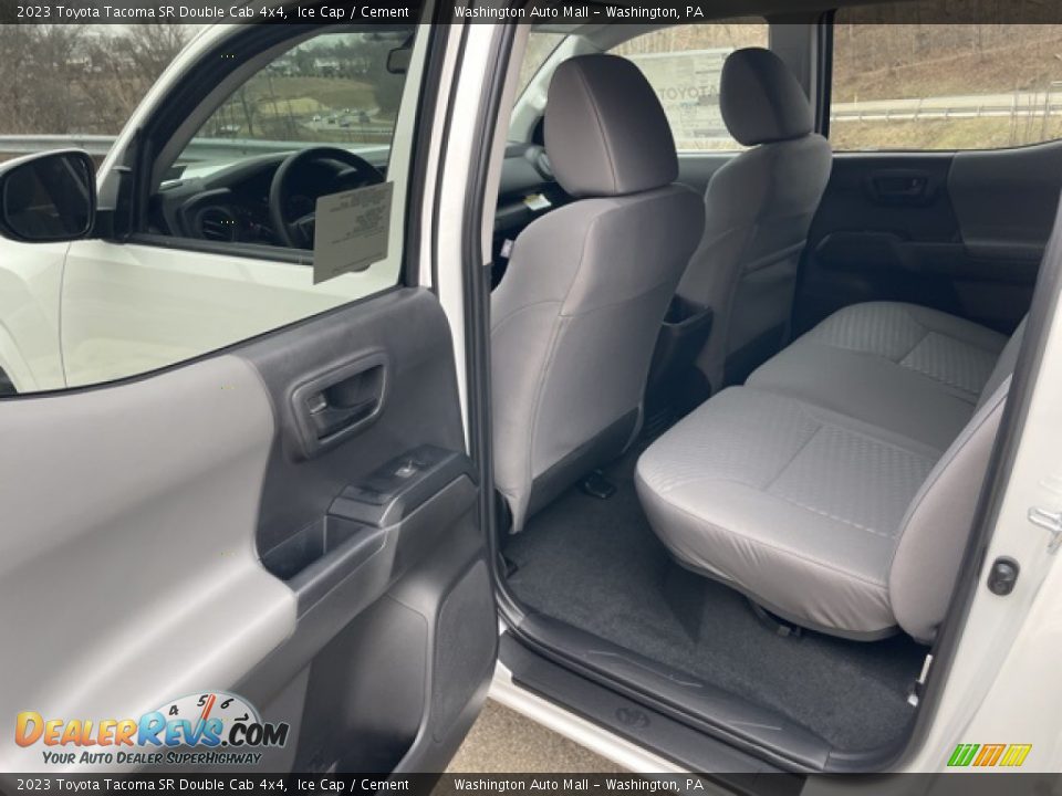 Rear Seat of 2023 Toyota Tacoma SR Double Cab 4x4 Photo #22