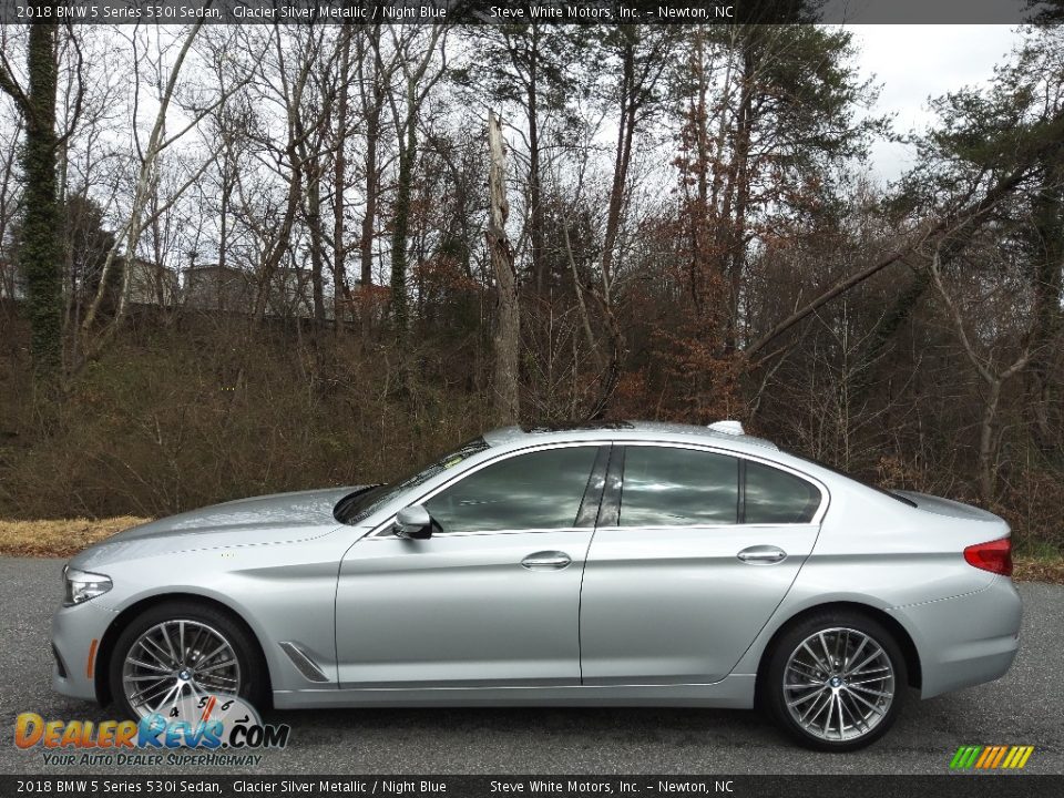 Glacier Silver Metallic 2018 BMW 5 Series 530i Sedan Photo #1