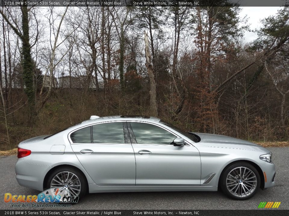 Glacier Silver Metallic 2018 BMW 5 Series 530i Sedan Photo #6