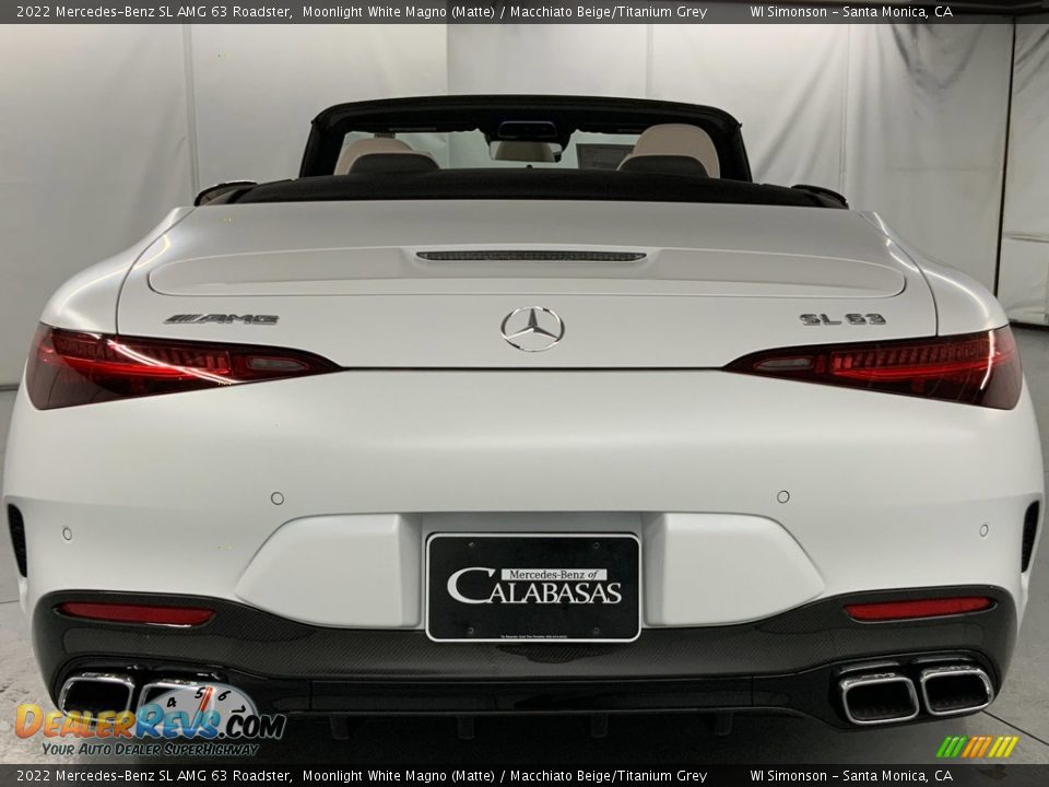 2022 Mercedes-Benz SL AMG 63 Roadster Moonlight White Magno (Matte) / Macchiato Beige/Titanium Grey Photo #7