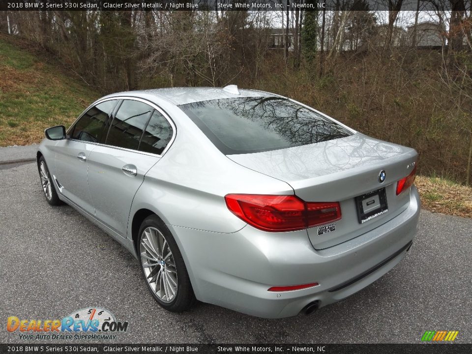 Glacier Silver Metallic 2018 BMW 5 Series 530i Sedan Photo #9