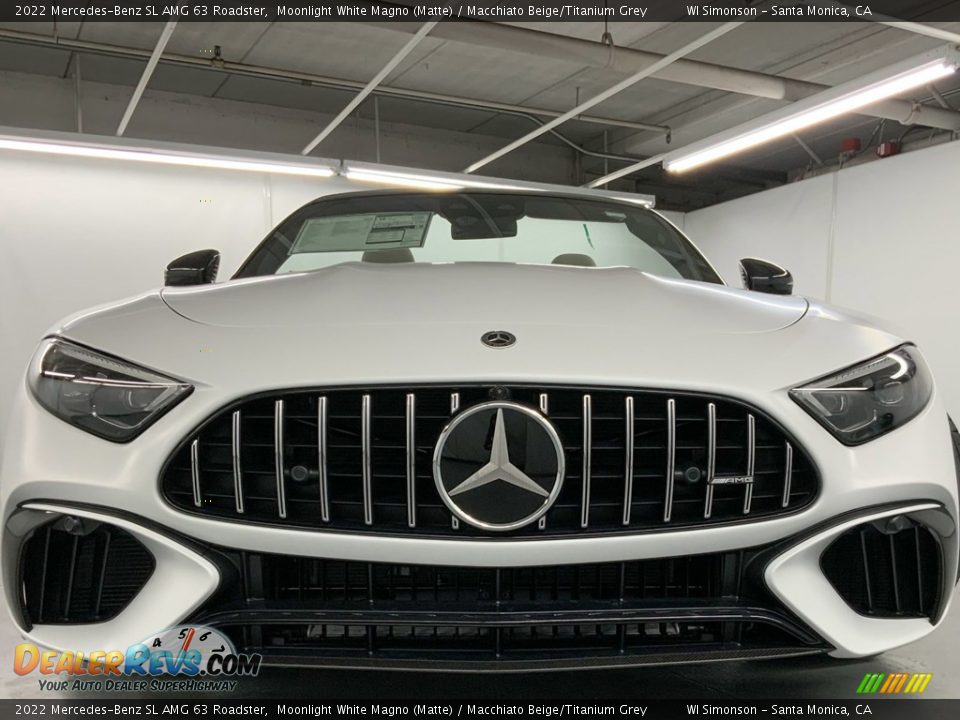 2022 Mercedes-Benz SL AMG 63 Roadster Moonlight White Magno (Matte) / Macchiato Beige/Titanium Grey Photo #10