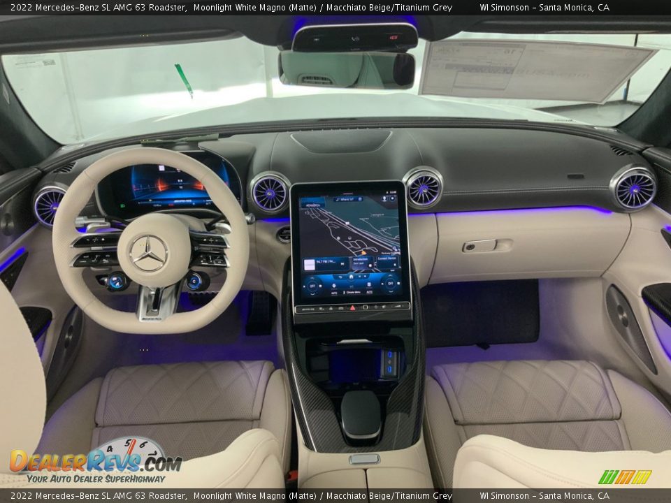 Dashboard of 2022 Mercedes-Benz SL AMG 63 Roadster Photo #12