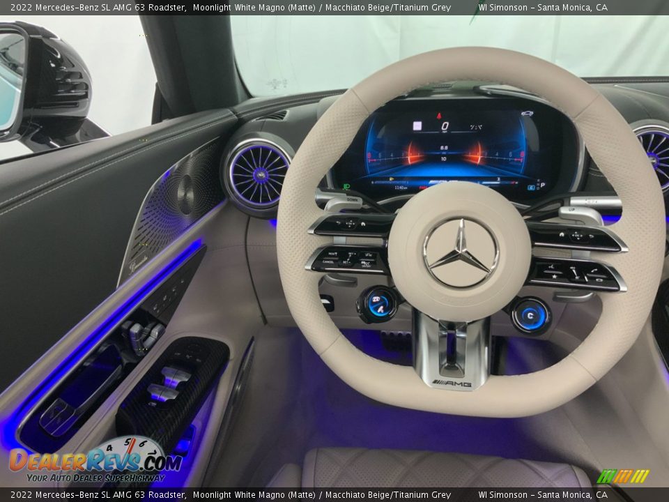 2022 Mercedes-Benz SL AMG 63 Roadster Steering Wheel Photo #13