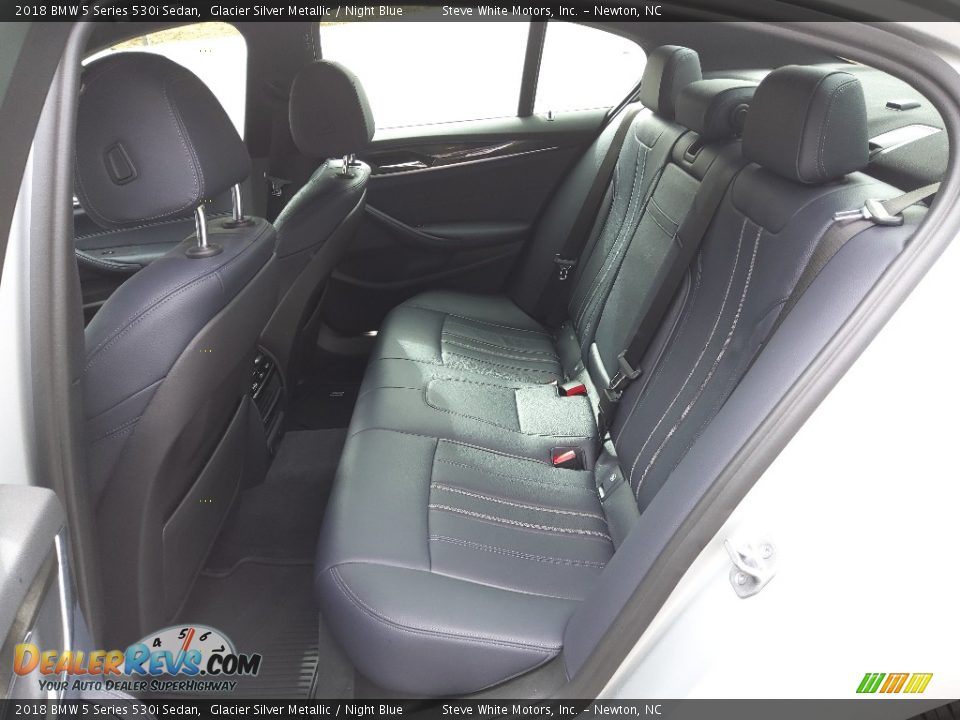 Rear Seat of 2018 BMW 5 Series 530i Sedan Photo #13