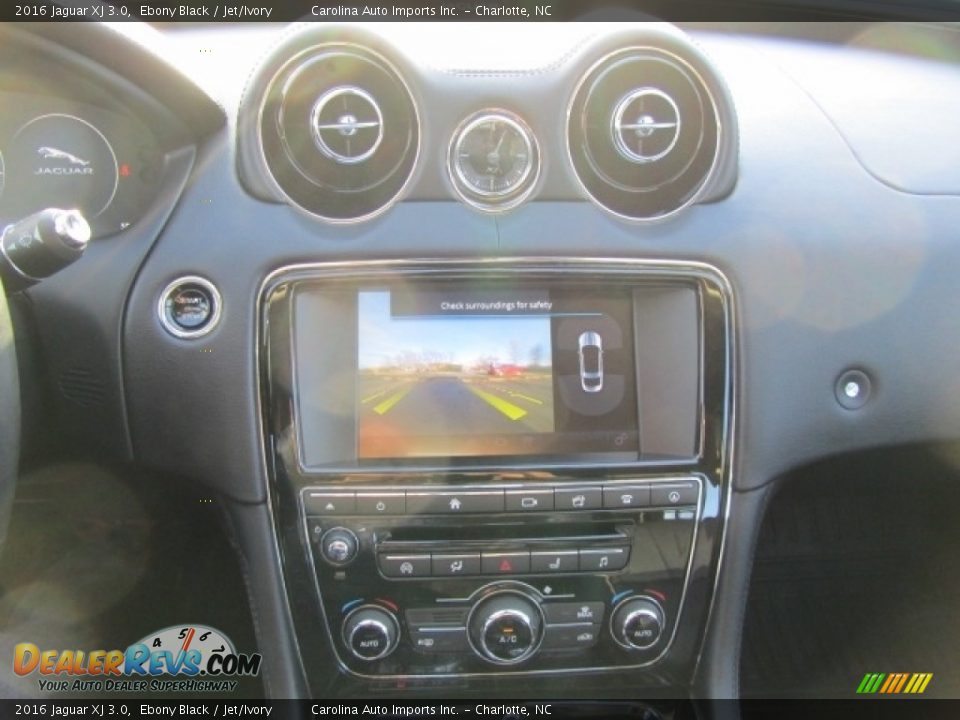 2016 Jaguar XJ 3.0 Ebony Black / Jet/Ivory Photo #16