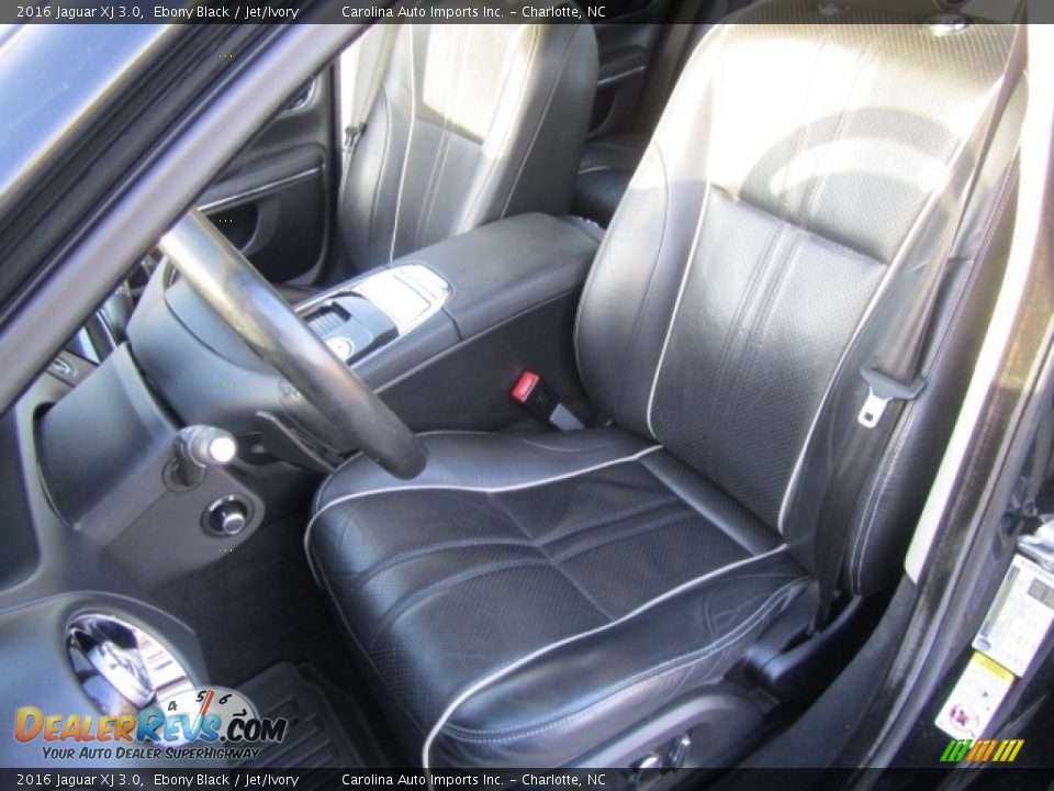 2016 Jaguar XJ 3.0 Ebony Black / Jet/Ivory Photo #19