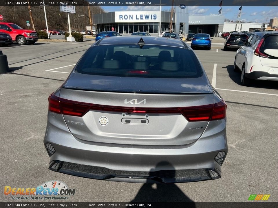 2023 Kia Forte GT-Line Steel Gray / Black Photo #9