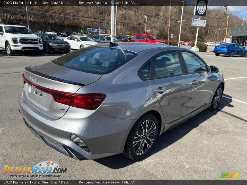 2023 Kia Forte GT-Line Steel Gray / Black Photo #10