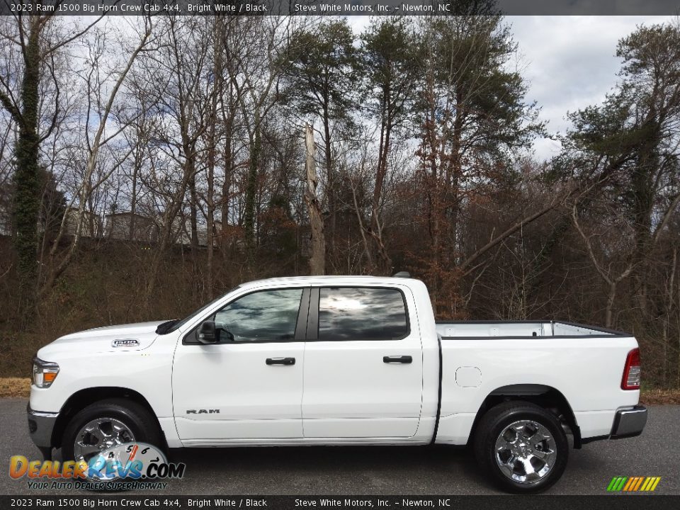 Bright White 2023 Ram 1500 Big Horn Crew Cab 4x4 Photo #1