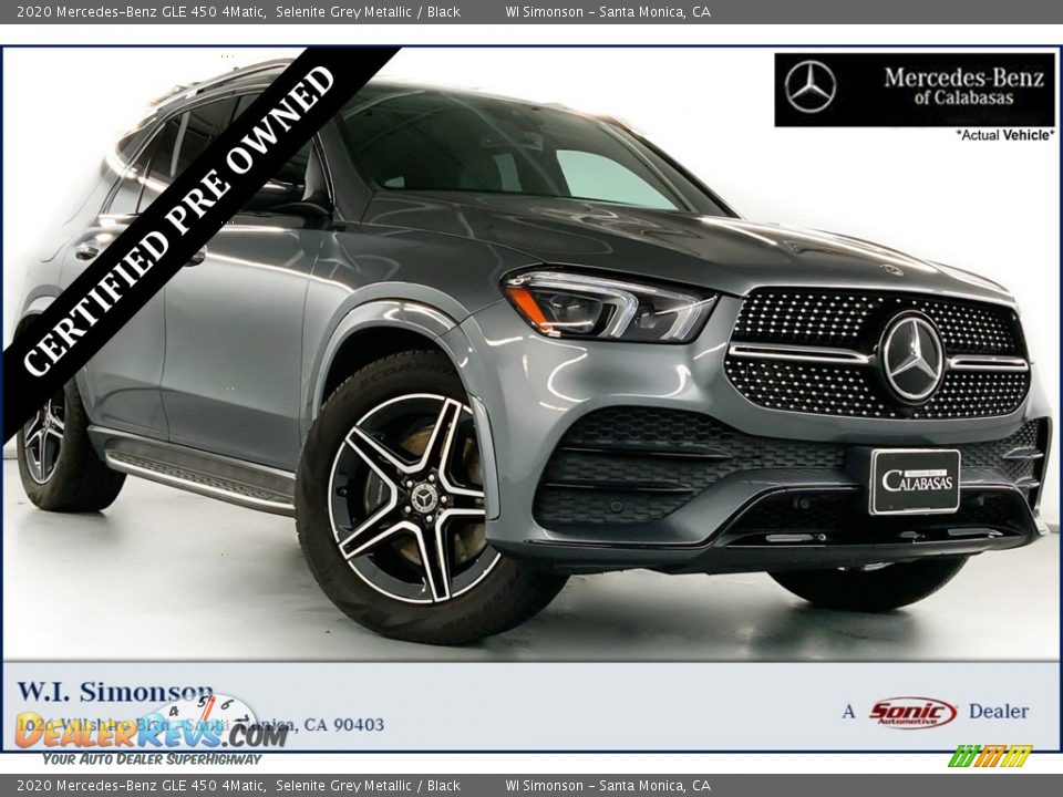 2020 Mercedes-Benz GLE 450 4Matic Selenite Grey Metallic / Black Photo #1