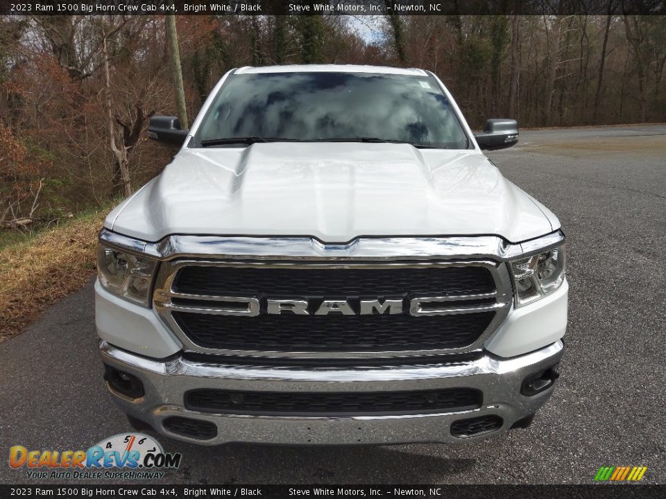 2023 Ram 1500 Big Horn Crew Cab 4x4 Bright White / Black Photo #3