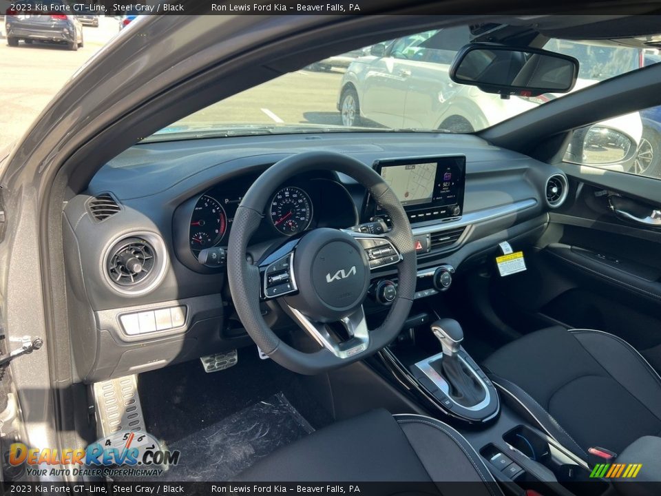 2023 Kia Forte GT-Line Steel Gray / Black Photo #15