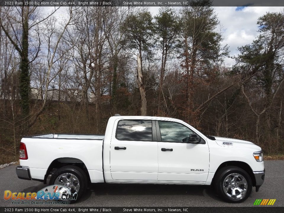 Bright White 2023 Ram 1500 Big Horn Crew Cab 4x4 Photo #5