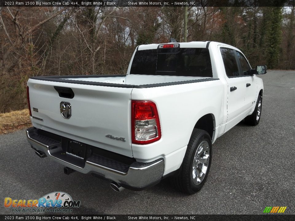 2023 Ram 1500 Big Horn Crew Cab 4x4 Bright White / Black Photo #6