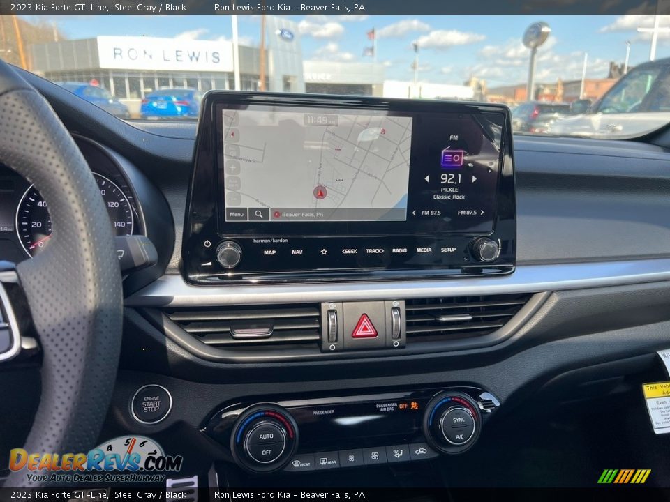 2023 Kia Forte GT-Line Steel Gray / Black Photo #19
